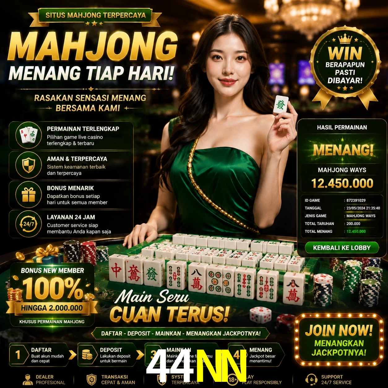 Cashback VIP 44NN - reembolso semanal
